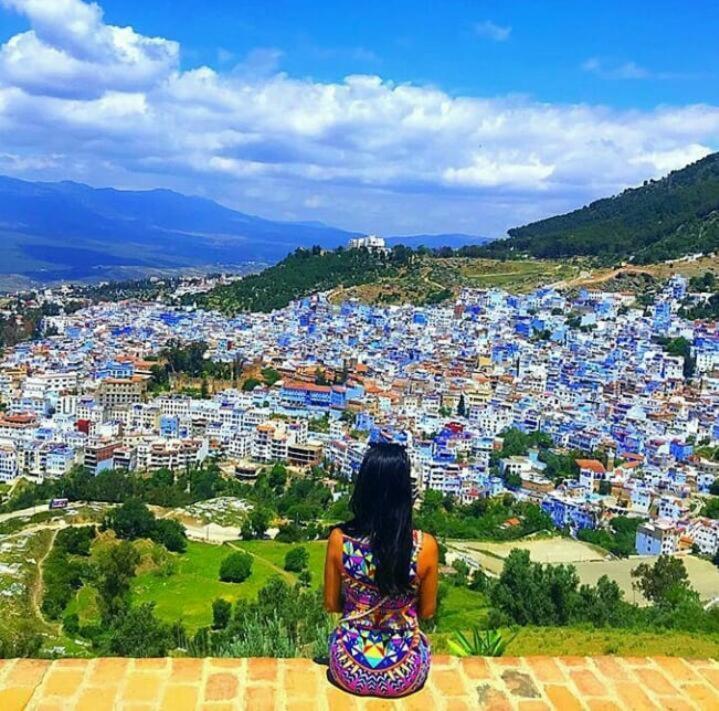 Dar Casa Plasa Grande Chefchaouen Bagian luar foto